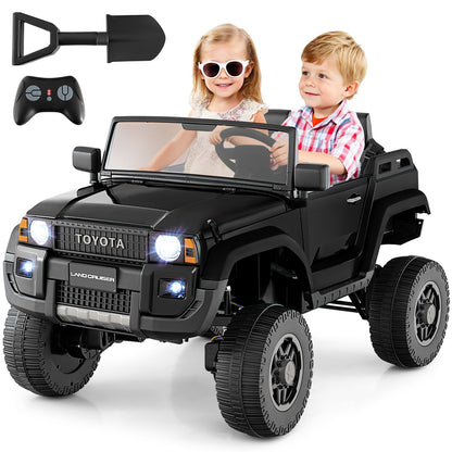 24V 2 Seater Ride on Car 4WD/2WD Switchable for Kids with Remote for Ages 3+, Black Powered Ride On Toys at Gallery Canada