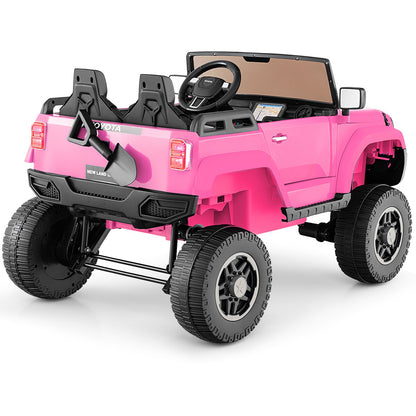24V 2 Seater Ride on Car 4WD/2WD Switchable for Kids with Remote for Ages 3+, Pink Powered Ride On Toys at Gallery Canada