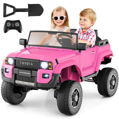 24V 2 Seater Ride on Car 4WD/2WD Switchable for Kids with Remote for Ages 3+, Pink Powered Ride On Toys at Gallery Canada