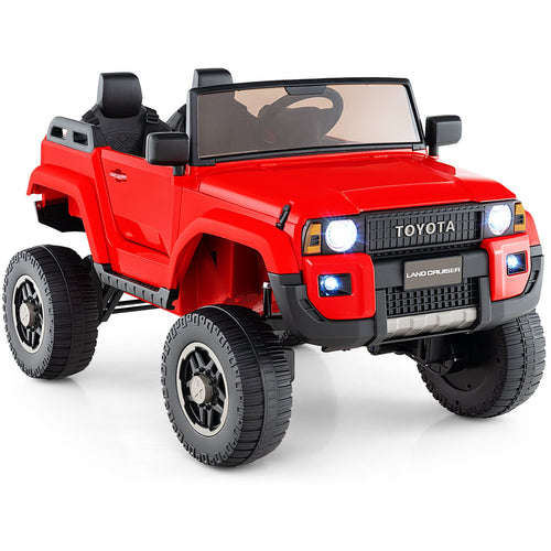 24V 2 Seater Ride on Car 4WD/2WD Switchable for Kids with Remote for Ages 3+, Red