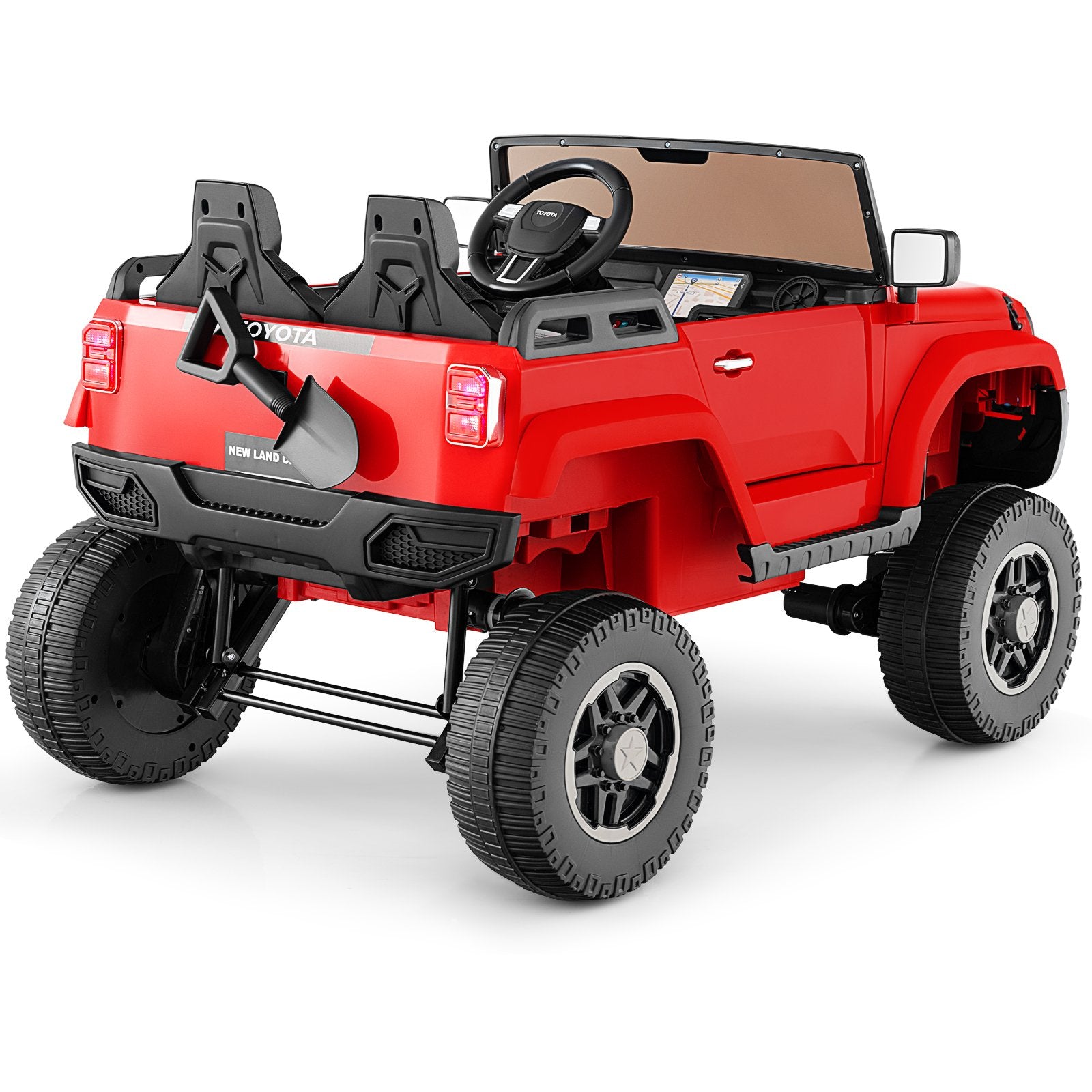 24V 2 Seater Ride on Car 4WD/2WD Switchable for Kids with Remote for Ages 3+, Red Powered Ride On Toys at Gallery Canada