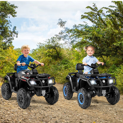 24V Kids ATV 2-Seater with 4 Motors with LED Lights and Music, Blue Powered Ride On Toys at Gallery Canada