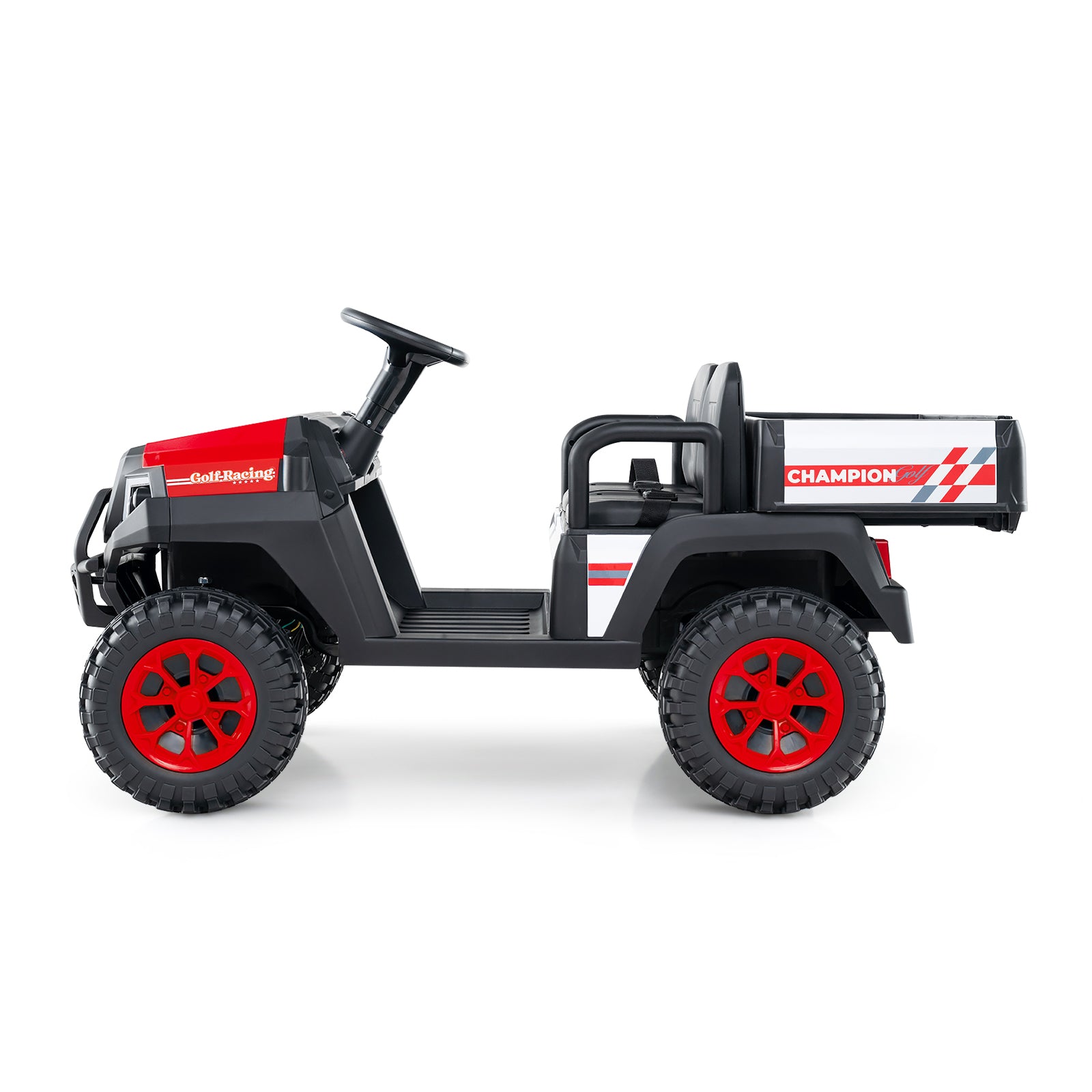 24V Kids Golf Cart, 4WD 2-Seater Ride On Car, Red Powered Ride On Toys at Gallery Canada