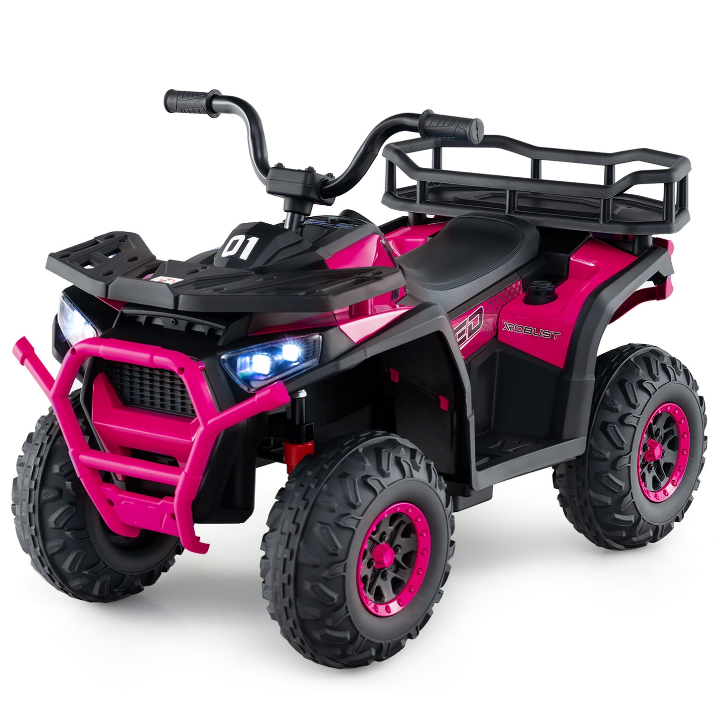 24V Kids Electric ATV Quad Car With LED Lights, Pink Powered Ride On Toys at Gallery Canada