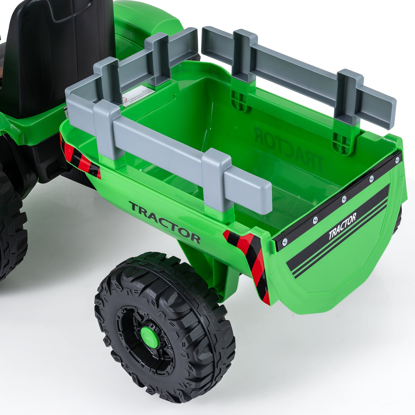 24V Kids Electric Ride On Tractor, Detachable Trailer, Remote Control, Green Powered Ride On Toys at Gallery Canada