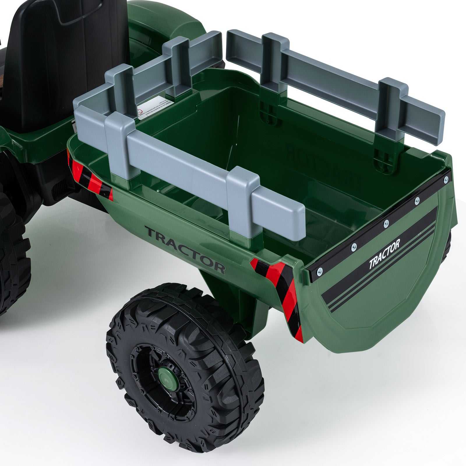 24V Ride On Tractor For Kids, Detachable Trailer, Remote Control, Dark Green Powered Ride On Toys at Gallery Canada