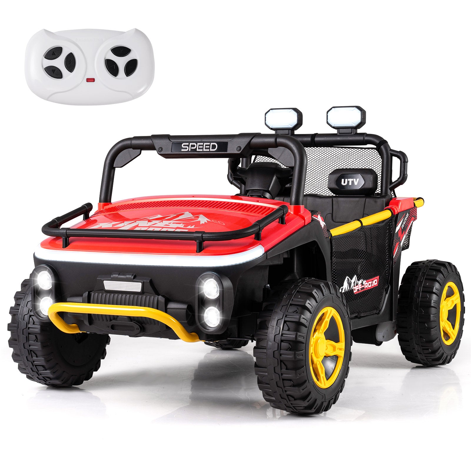 24V Ride on Toy for Kids 2 Seater Ride on Truck Car with Horn Music Story, Red Powered Ride On Toys Red at Gallery Canada