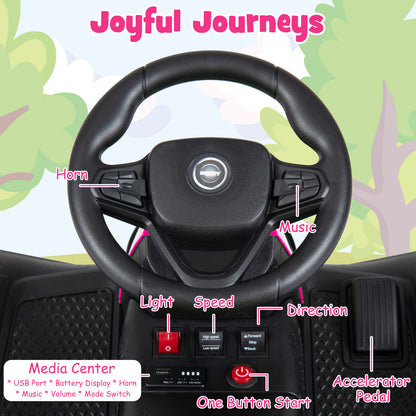 24V Ride On Tractor With Detachable Trailer, Pink Powered Ride On Toys at Gallery Canada