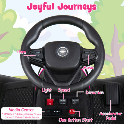 24V Ride On Tractor With Detachable Trailer, Pink Powered Ride On Toys at Gallery Canada