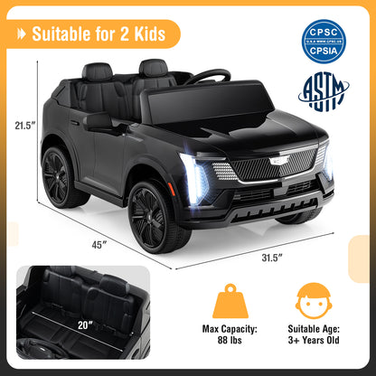 24V Ride On Truck, 2-Seater, Licensed, Remote Control, Black Powered Ride On Toys at Gallery Canada
