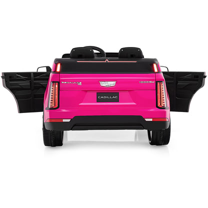 24V Ride on Truck 2-Seater Licensed Cadillac with Remote Control, Pink Powered Ride On Toys at Gallery Canada