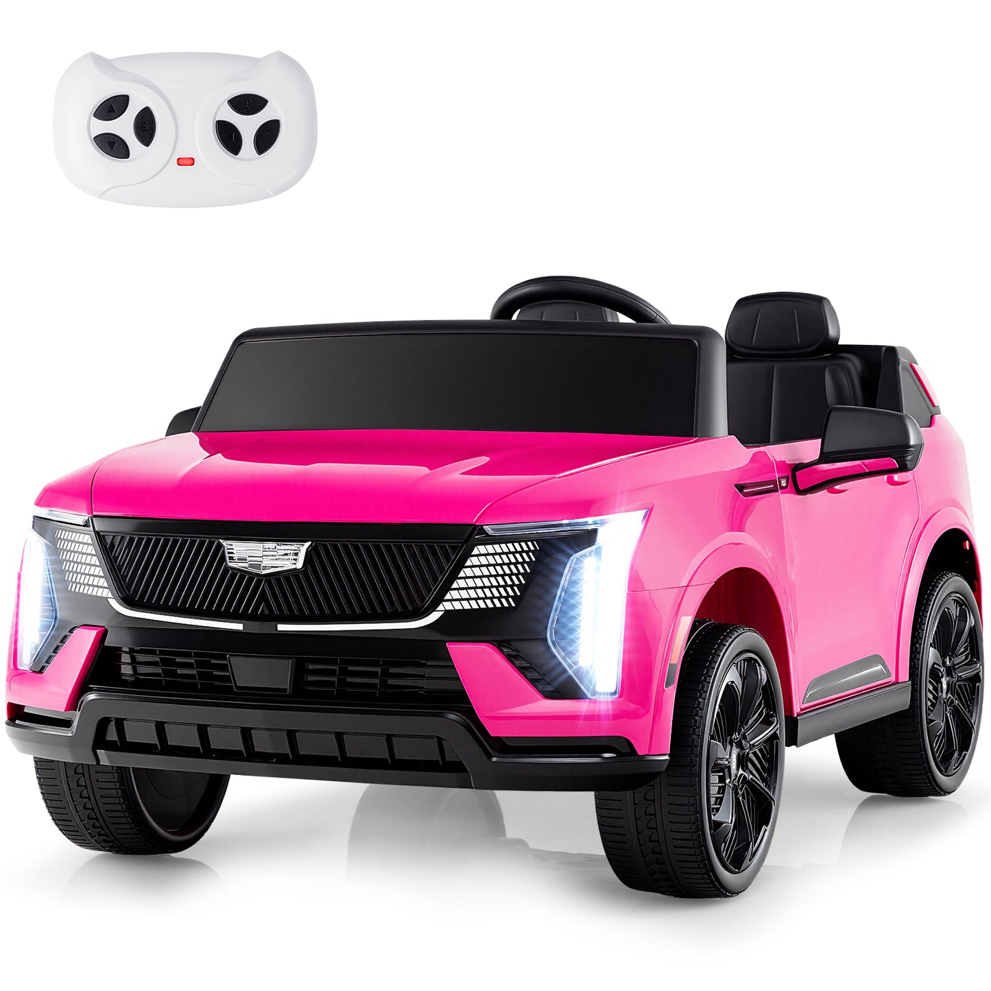 24V Ride on Truck 2-Seater Licensed Cadillac with Remote Control, Pink Powered Ride On Toys at Gallery Canada
