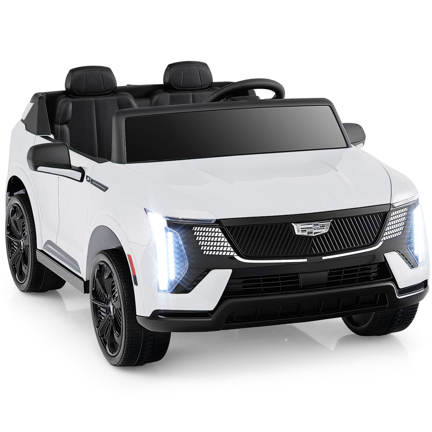 24V Ride On Truck, 2-Seater, Remote Control, White Powered Ride On Toys at Gallery Canada