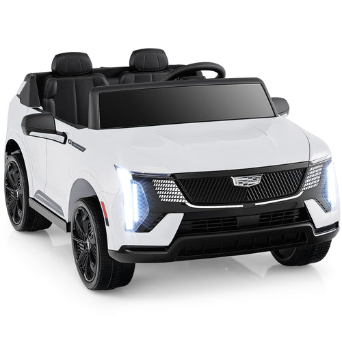 24V Ride On Truck, 2-Seater, Remote Control, White