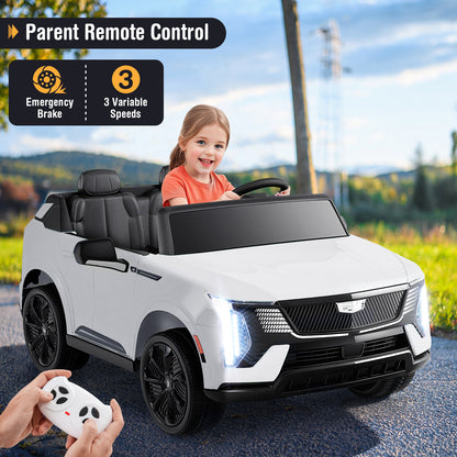 24V Ride On Truck, 2-Seater, Remote Control, White Powered Ride On Toys at Gallery Canada