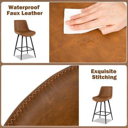 24 Inch Bar Stools Set Of 2, Brown Bar Stools at Gallery Canada