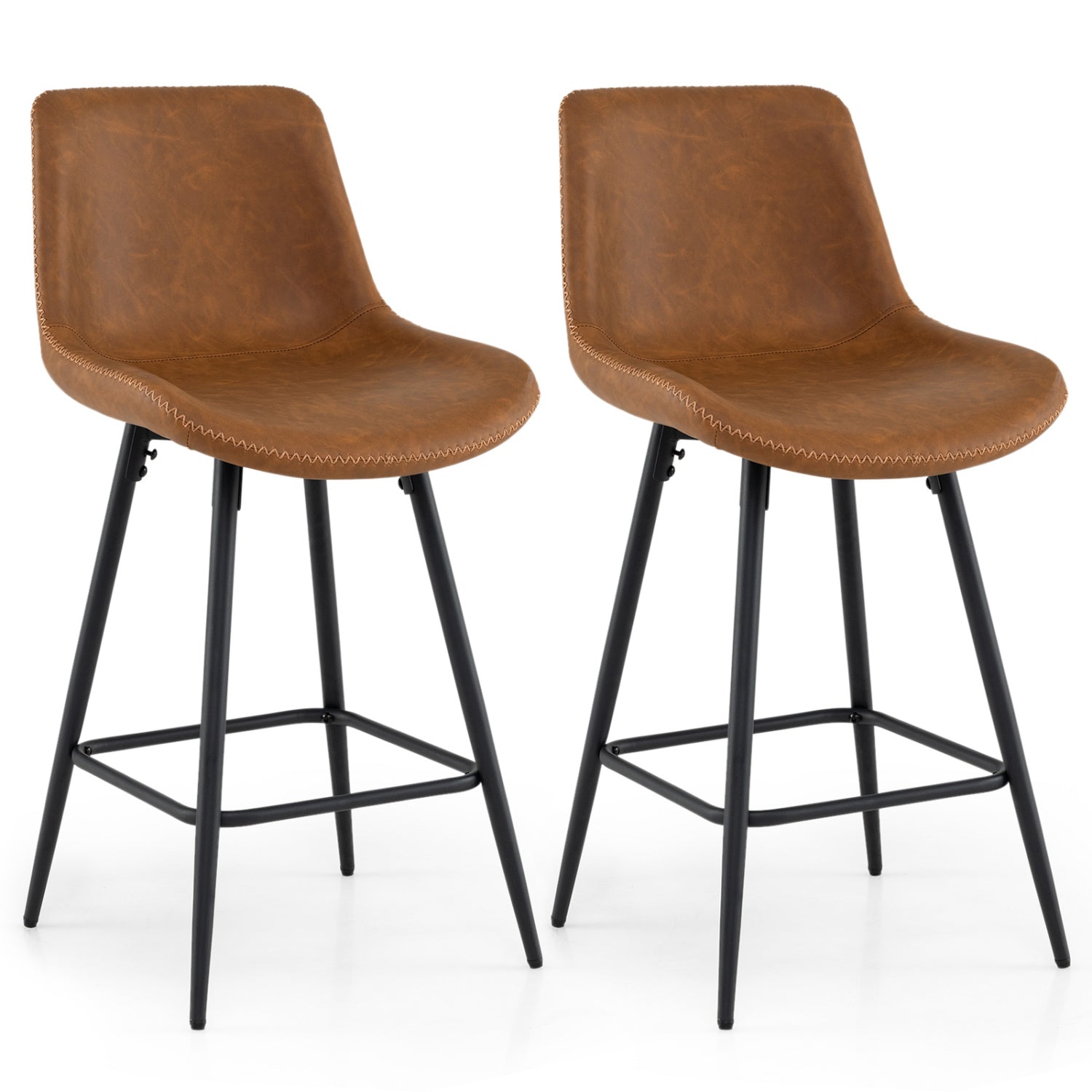 24 Inch Bar Stools Set Of 2, Brown Bar Stools at Gallery Canada