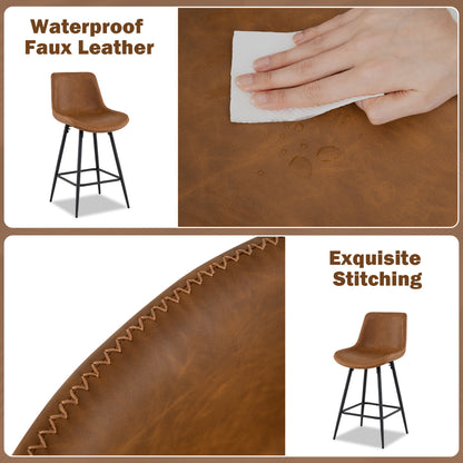 24 Inch Bar Stools Set Of 2, Brown Bar Stools at Gallery Canada