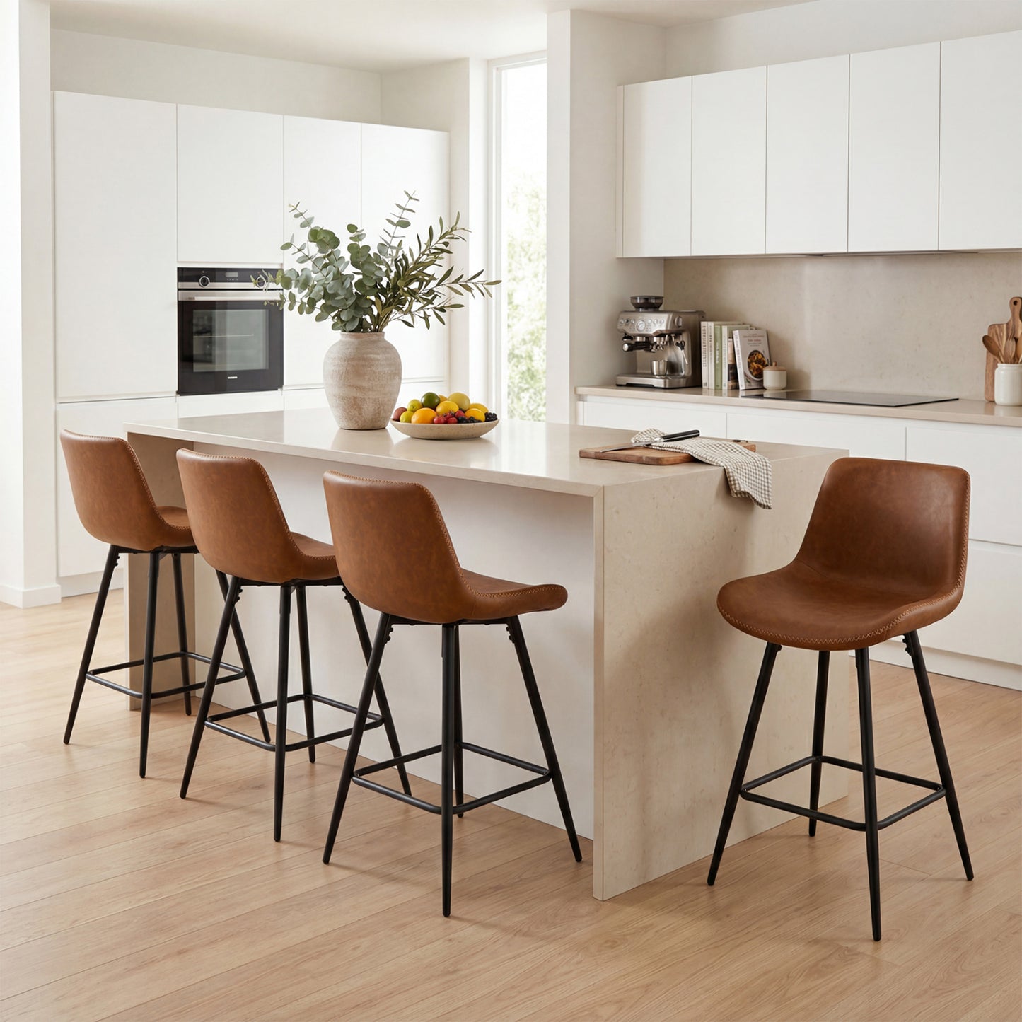 24 Inch Bar Stools Set Of 2, Brown Bar Stools at Gallery Canada