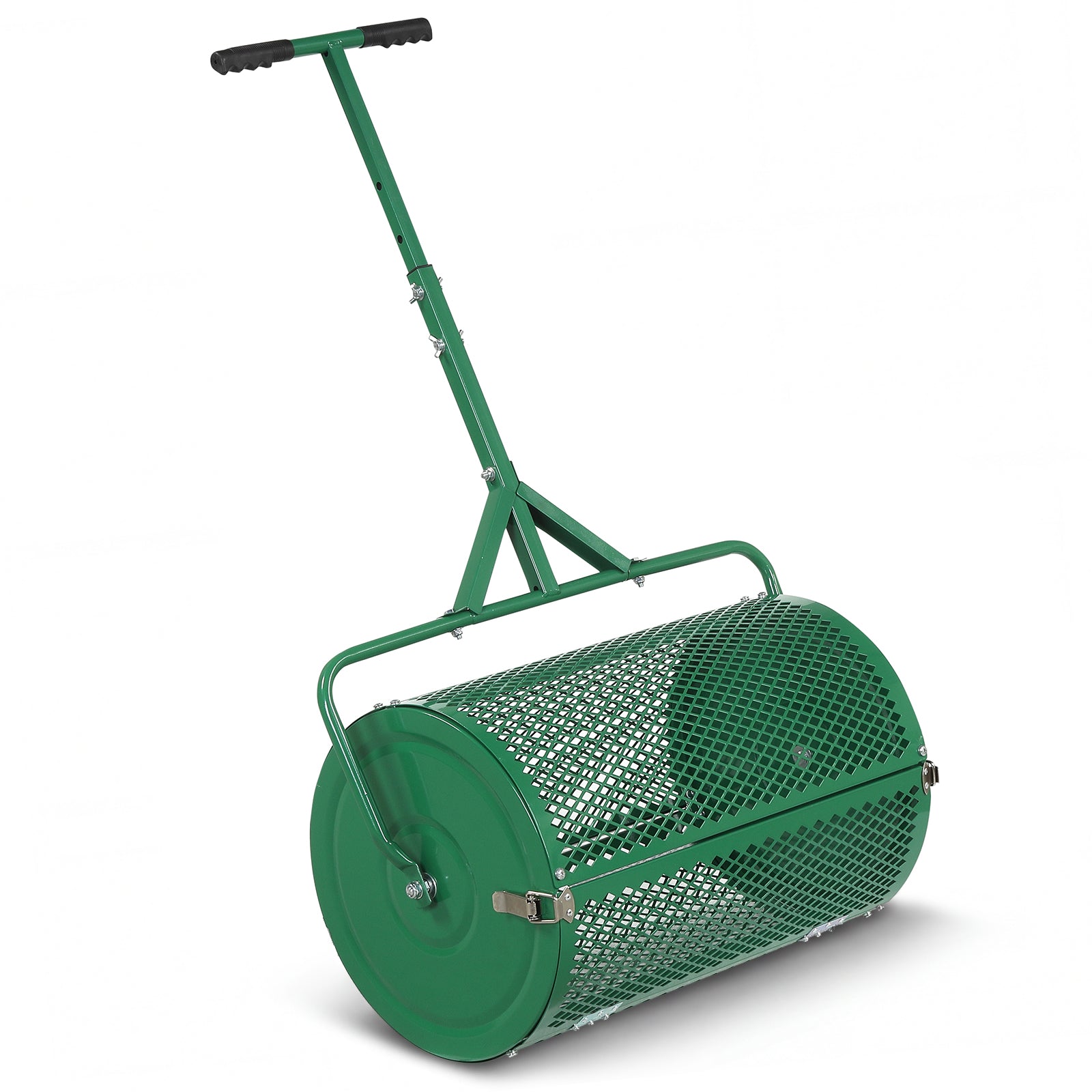 24 Inch Compost Spreader, Height-Adjustable T-Handle, Green Lawn Care Tools Green at Gallery Canada