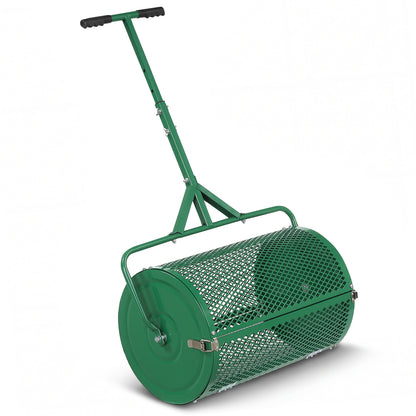24 Inch Compost Spreader, Height-Adjustable T-Handle, Green Lawn Care Tools Green at Gallery Canada