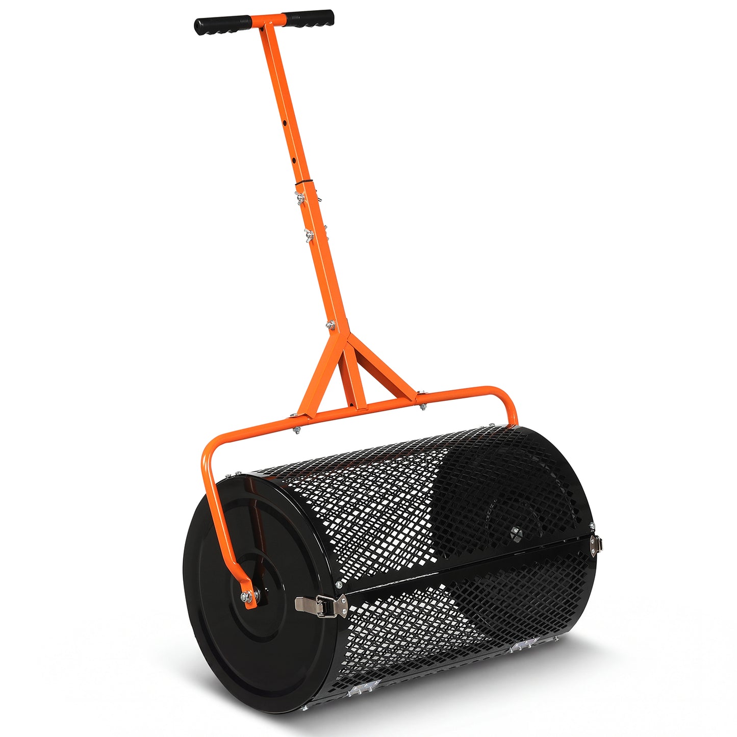24 Inch Compost Spreader, Peat Moss Roller, Adjustable T-Handle, Orange Lawn Care Tools at Gallery Canada