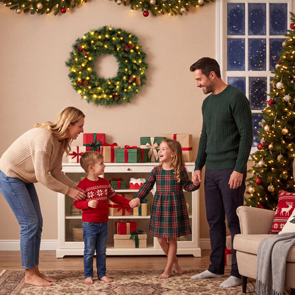 24 Inch Pre-Lit Artificial Christmas Wreath, Battery Operated