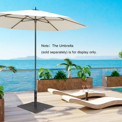 24 Inch Square Patio Umbrella Base 50 LBS Weighted, Black Outdoor Umbrella Bases at Gallery Canada