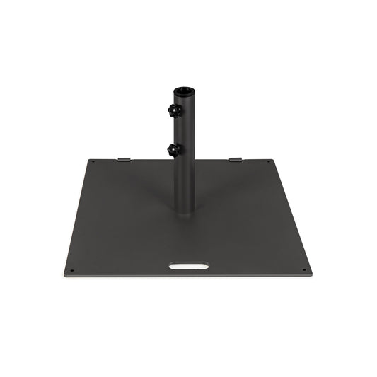 24 Inch Square Patio Umbrella Base 50 LBS Weighted, Black Outdoor Umbrella Bases Black at Gallery Canada