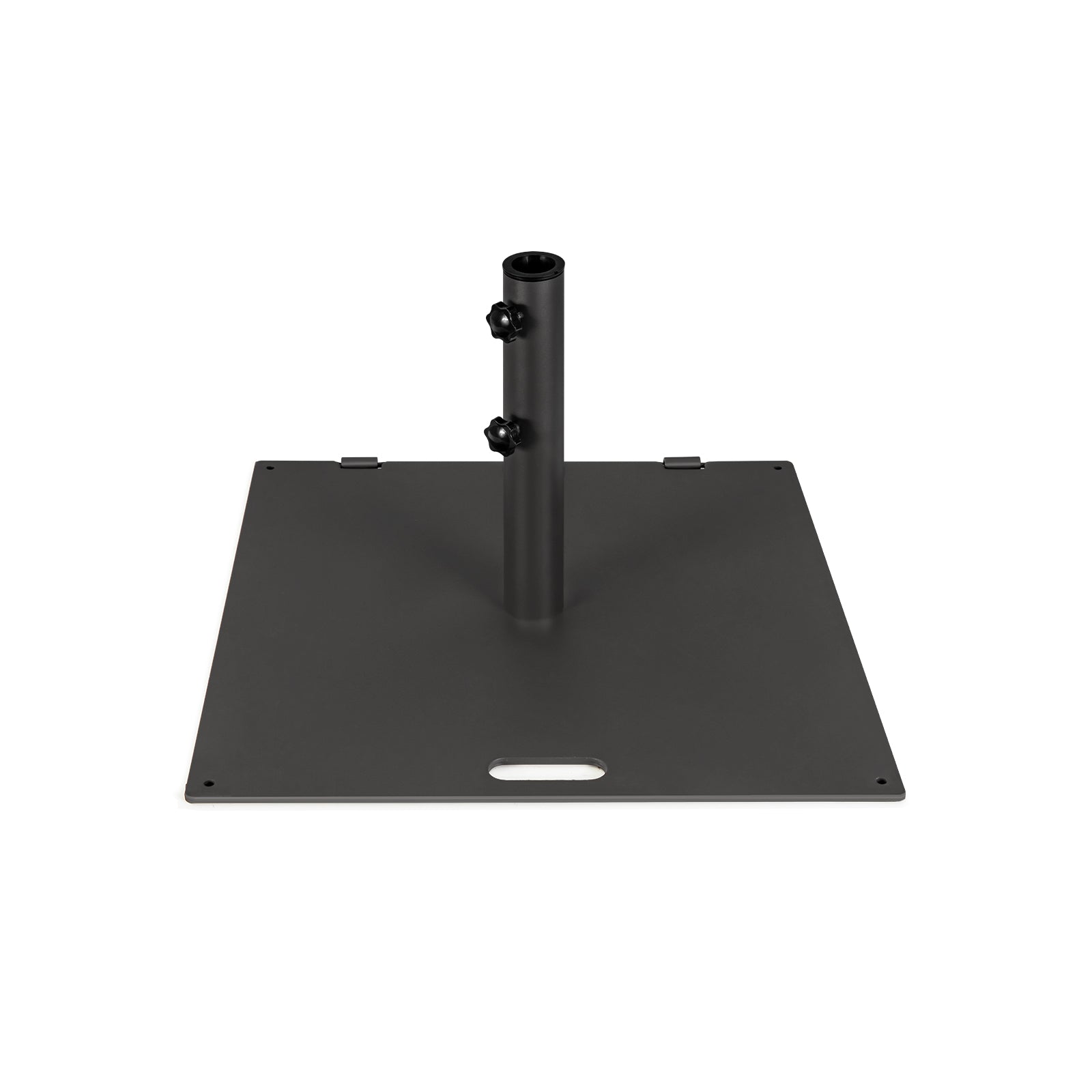 24 Inch Square Patio Umbrella Base 50 LBS Weighted, Black Outdoor Umbrella Bases at Gallery Canada