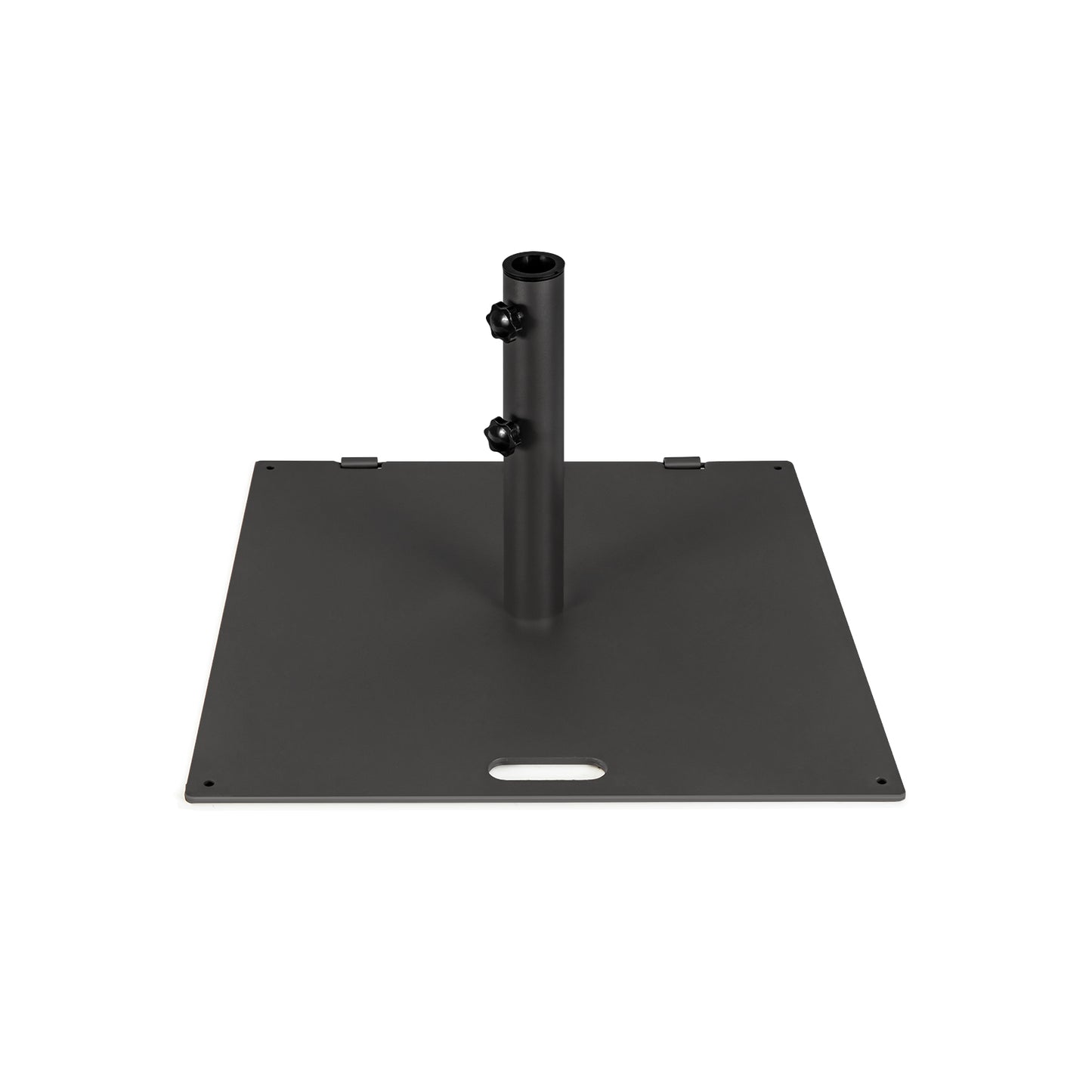 24 Inch Square Patio Umbrella Base 50 LBS Weighted, Black Outdoor Umbrella Bases at Gallery Canada