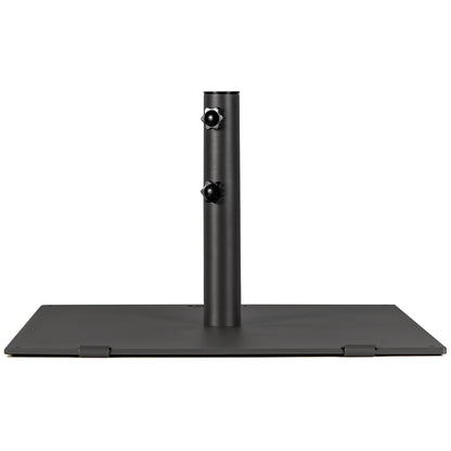 24 Inch Square Patio Umbrella Base 50 LBS Weighted, Black Outdoor Umbrella Bases at Gallery Canada