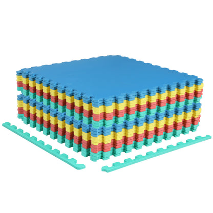 24 Pack Non-Slip Protective Interlocking EVA Foam Floor Tiles, Multicolor Decorative Fencing & Flooring Multicolor at Gallery Canada