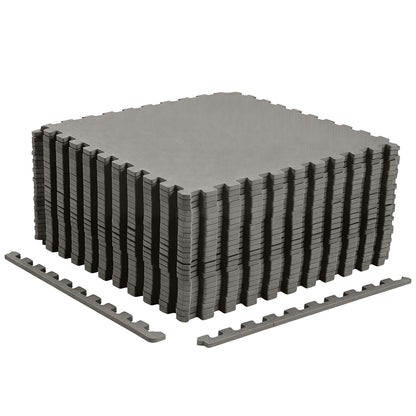 24 Pack Non-Slip Protective Interlocking EVA Foam Floor Tiles-Grey, Gray Decorative Fencing & Flooring Gray at Gallery Canada