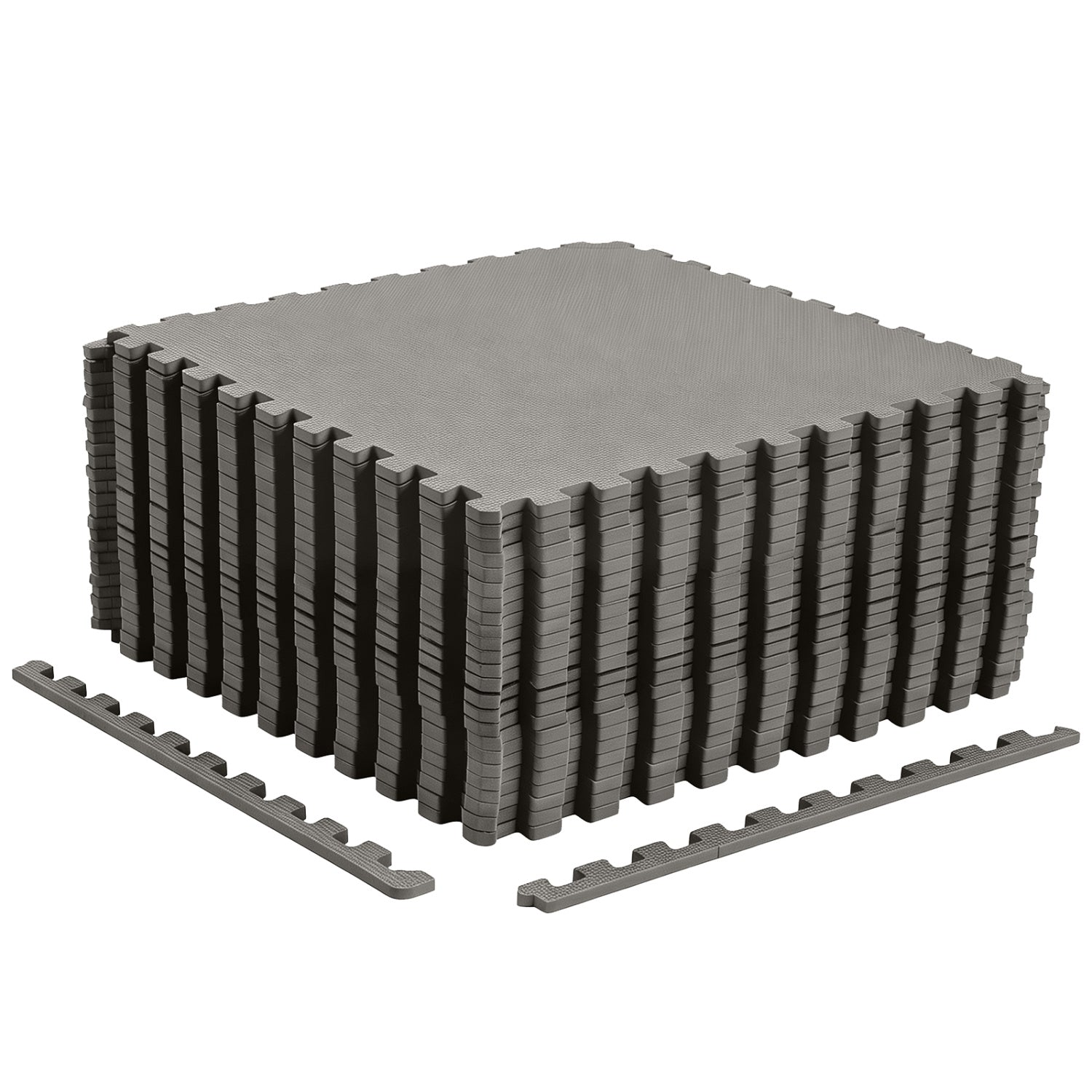 24 Pack Non-Slip Protective Interlocking EVA Foam Floor Tiles-Grey, Gray Decorative Fencing & Flooring at Gallery Canada