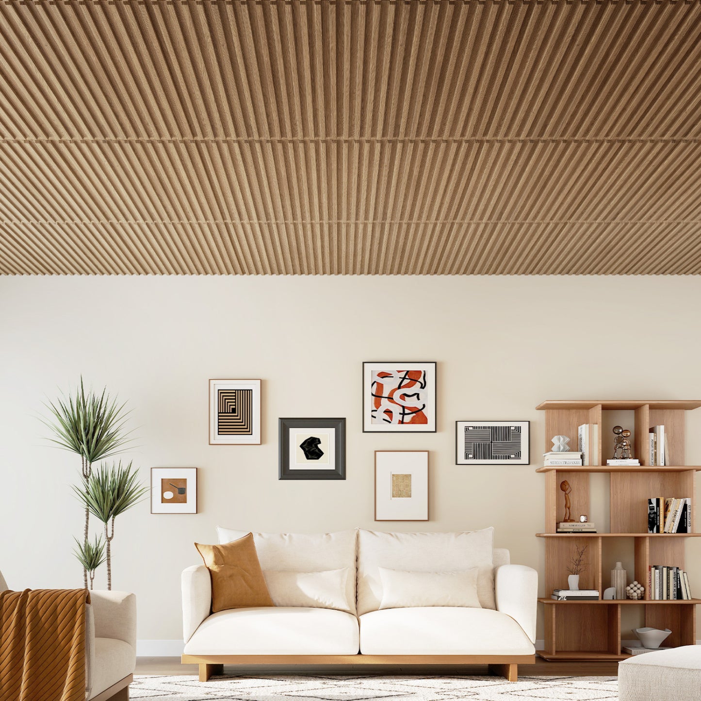 PVC Slat Wall Panels, 24-Pack, Interior Wall Decor, Walnut Decorative Accessories at Gallery Canada
