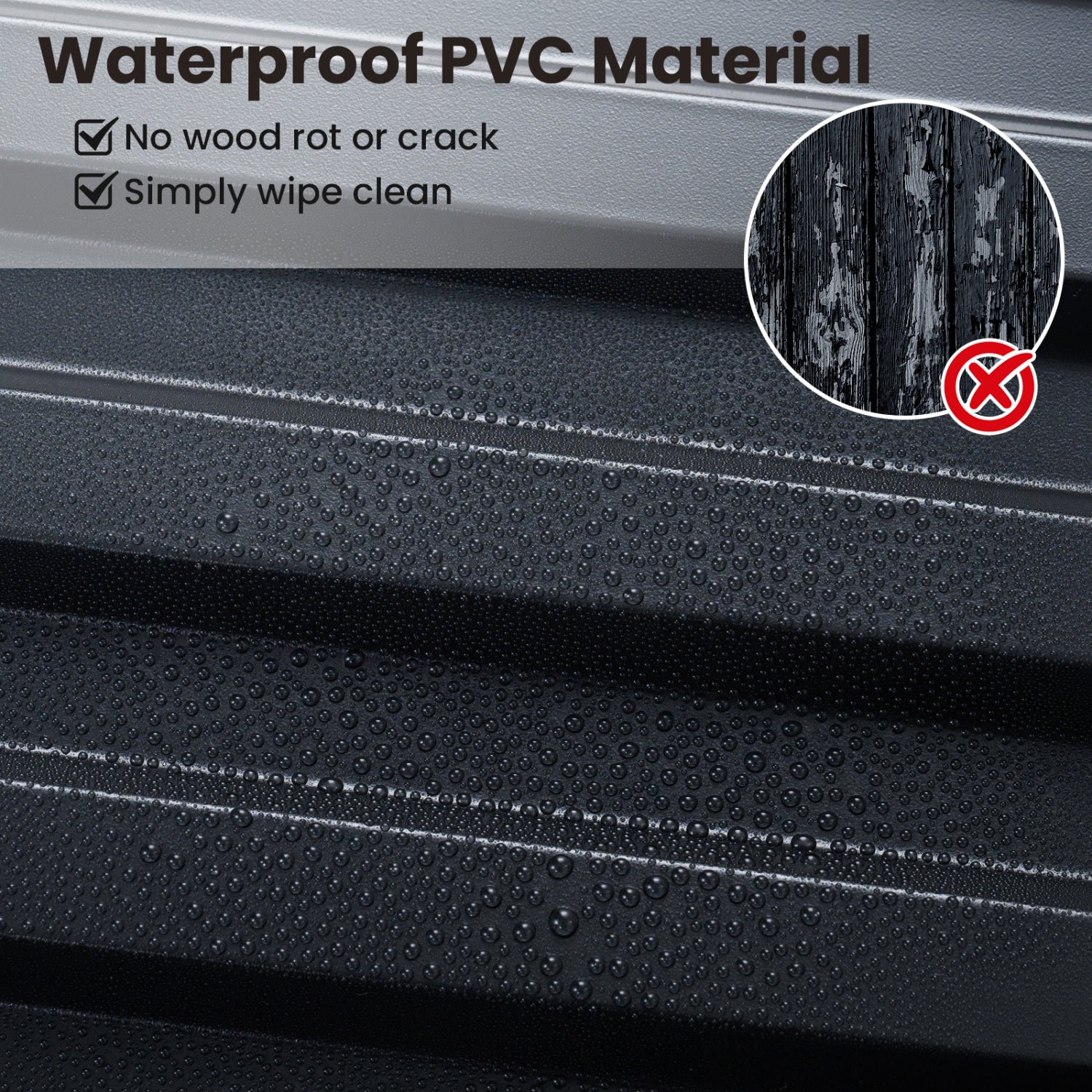 PVC Slat Wall Panels, 24-Pack, Interior Wall Decoration, Black Decorative Accessories at Gallery Canada
