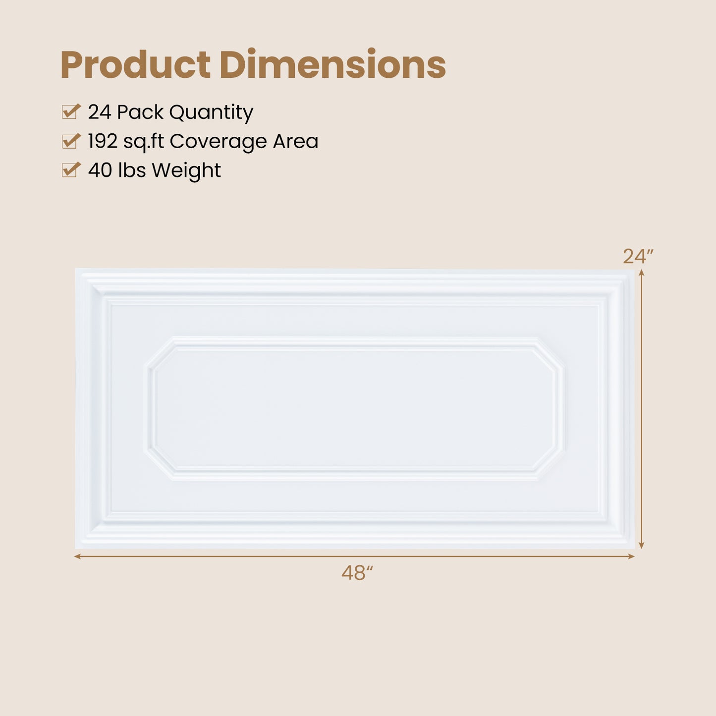 24 Pcs PVC Ceiling Tiles, Decorative Covering Panels Decorative Accessories at Gallery Canada