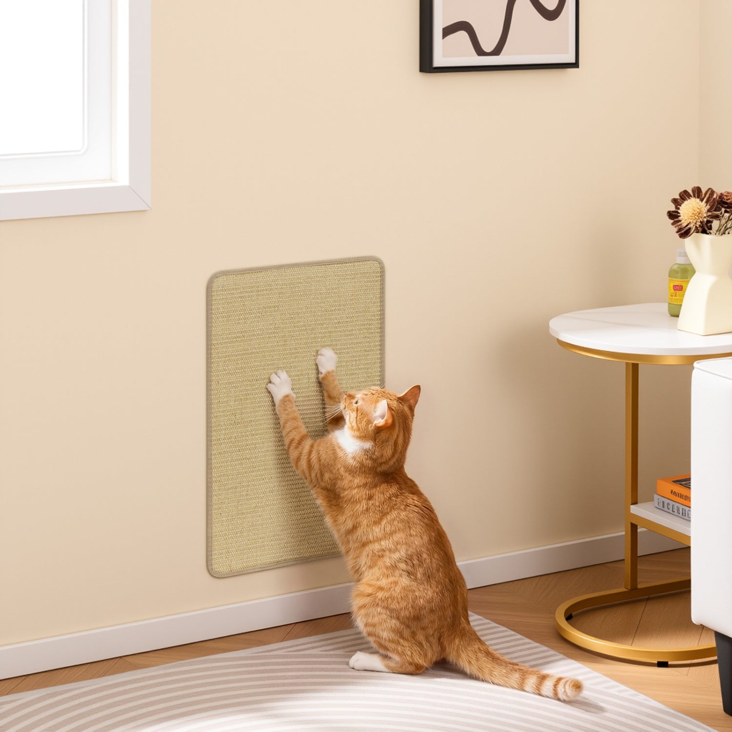 24 x 16 Inch Cat Scratcher Mat Set, 6-Piece Cat Trees Condos & Scratchers at Gallery Canada