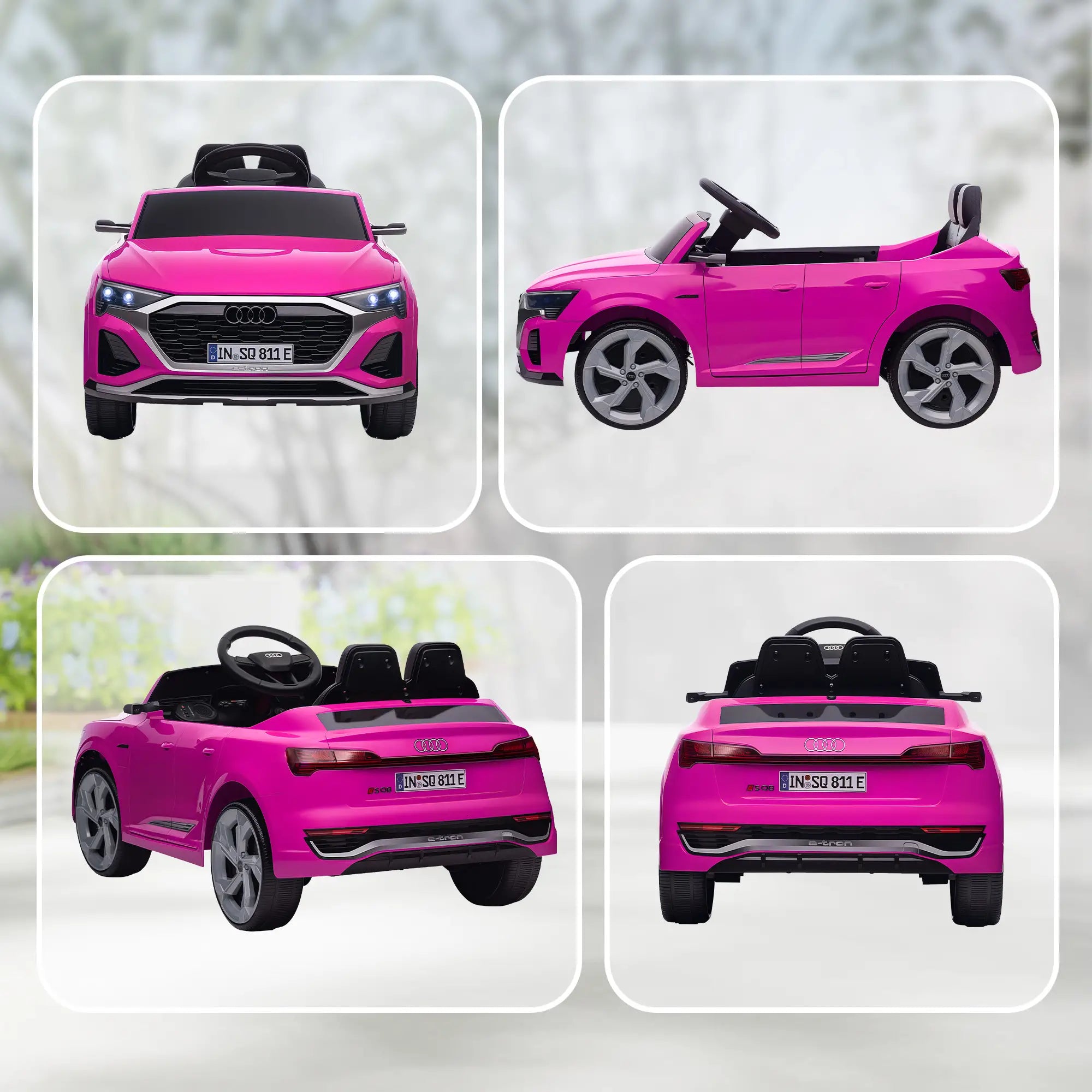 12V Kids Electric Car, Audi Q8 etron Sportback, Remote Control, Pink Electric Toy Cars at Gallery Canada