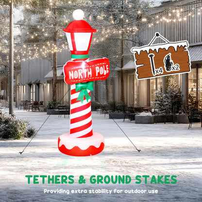 6FT Inflatable Lighthouse Christmas Decoration With LED Lights Christmas Inflatables at Gallery Canada
