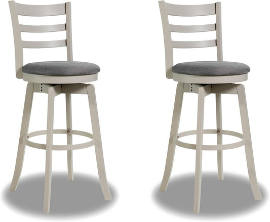 25"/30.5" Swivel Barstools Set of 2  360° Rotating Bar/Counter Height Chairs with Upholstered Seat-30.5 Inch