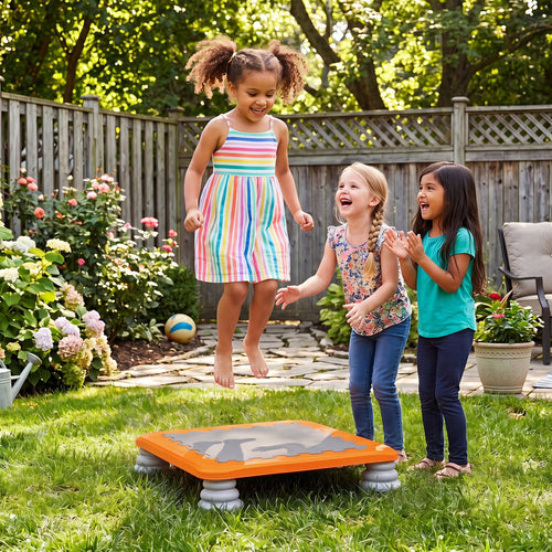 25.5 Inch Kids Mini Trampoline, Orange
