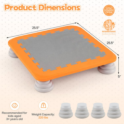 25.5 Inch Kids Mini Trampoline, Orange