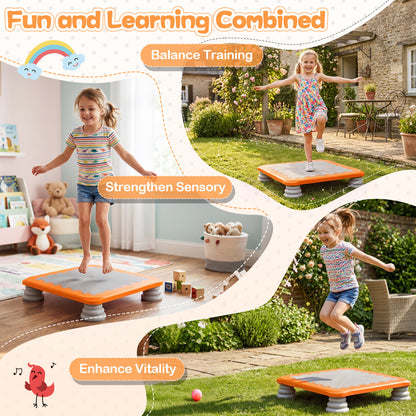 25.5 Inch Kids Mini Trampoline, Orange