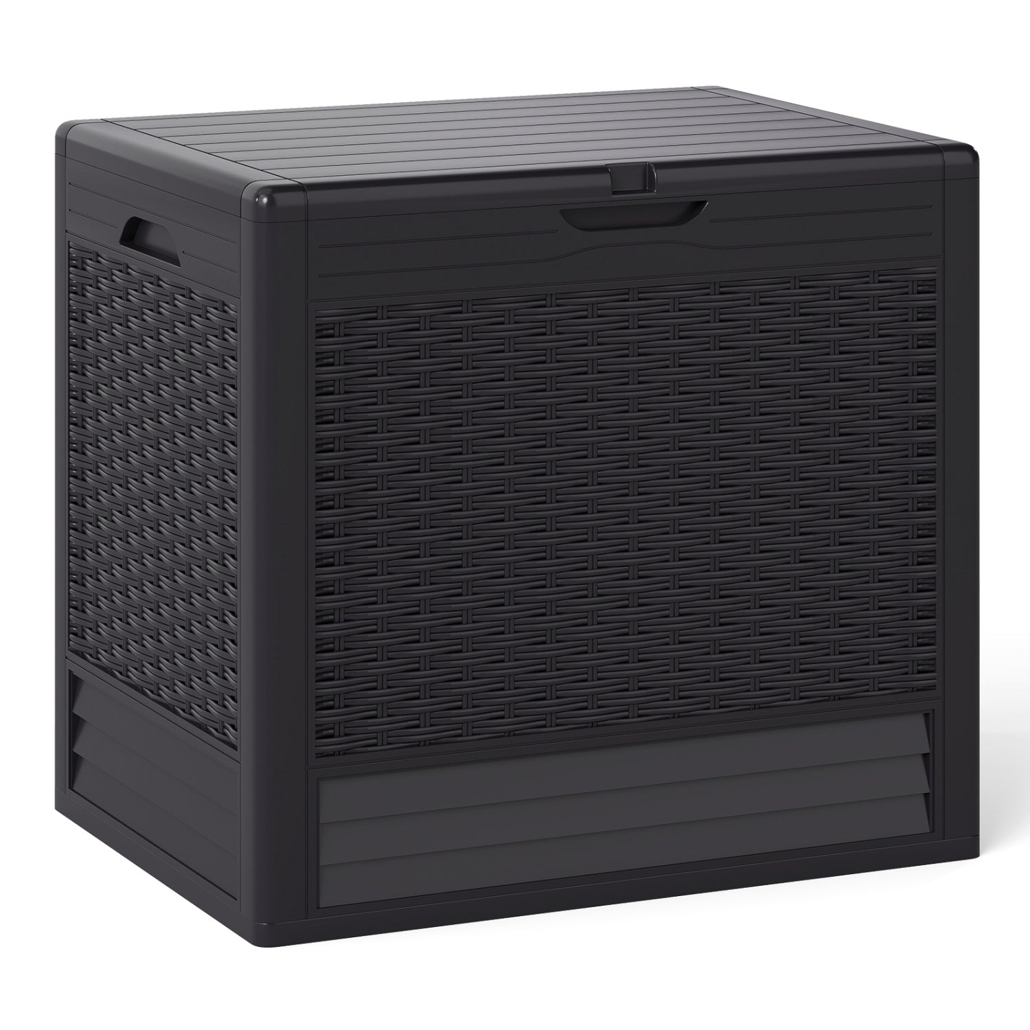 25 Gallon Outdoor Storage Box with Rattan Patterns, Brown Sheds & Outdoor Storage at Gallery Canada