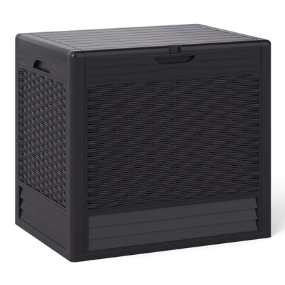25 Gallon Outdoor Storage Box with Rattan Patterns, Brown Sheds & Outdoor Storage at Gallery Canada