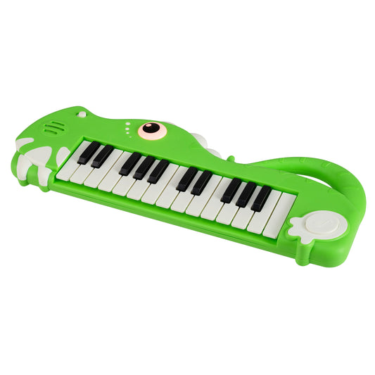 25-Key Kids Piano Keyboard, Dinosaur Shape, Digital Piano, Green Pianos & Keyboards Green at Gallery Canada