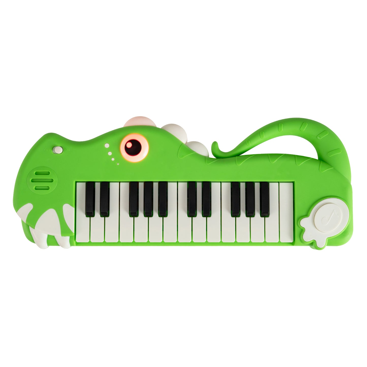 25-Key Kids Piano Keyboard, Dinosaur Shape, Digital Piano, Green Pianos & Keyboards at Gallery Canada