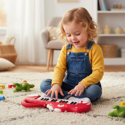 25-Key Dinosaur Piano Keyboard, With Music And Light, Red Pianos & Keyboards at Gallery Canada
